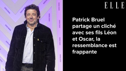 Patrick Bruel partage un cliché avec ses fils Léon et Oscar, la ressemblance est frappante