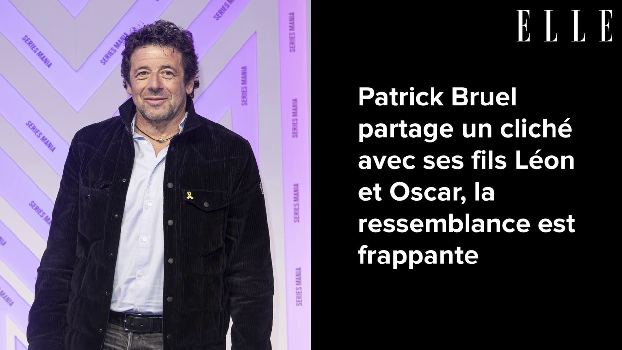 Patrick Bruel partage un cliché avec ses fils Léon et Oscar, la ressemblance est frappante