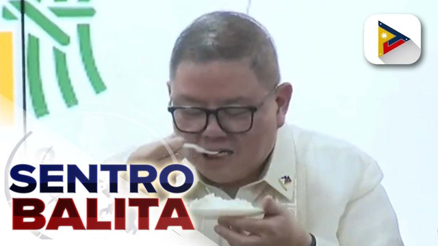 D.A. Sec. Laurel, tinikman ang bigas na ibebenta sa halagang P20/kg; vulnerable sector, prayoridad sa bentahan ng P20 na bigas ayon sa D.A.