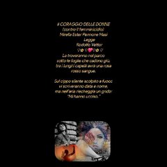 Il CORAGGIO DELLE DONNE (contro il femminicidio) Mirella Ester Pennone Masi              Legge               Rodolfo Vettor               ♡✿⁠ ⁠♡❤️♡✿⁠ ⁠♡