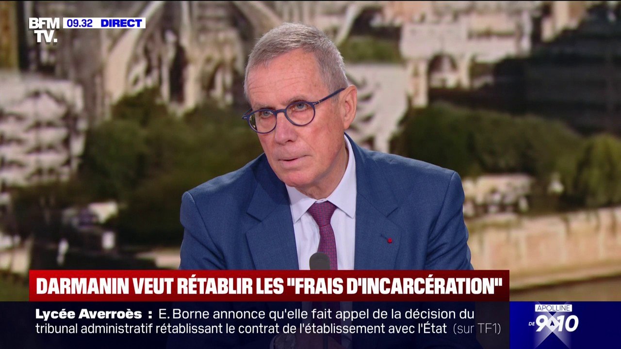 "Ce n'est pas le problème prioritaire": l'ancien procureur François Molins réagit à la proposition de Gérald Darmanin de rétablir les frais d'incarcération pour les détenus