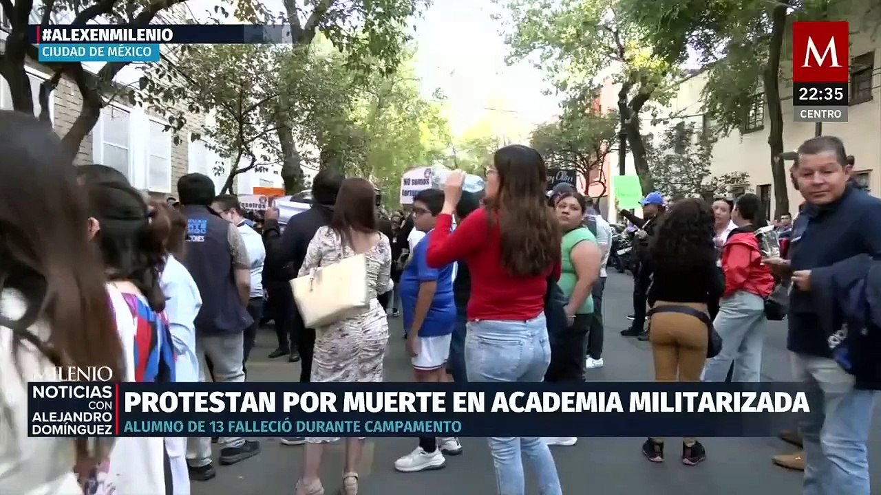 ¡Queremos justicia! Padres denuncian muerte de menor en campamento escolar militarizado en Morelos
