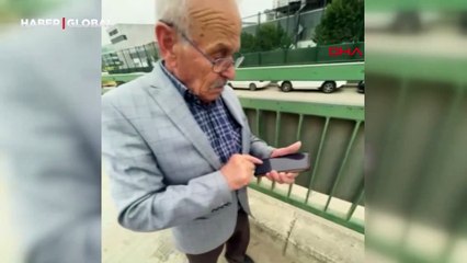 Eşini otobüste unuttu; yaşadığı paniği torunu kayıt altına aldı