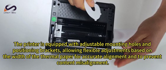 LOYALTY-SECU PT-11 110mm Portable Thermal Printer | Compact & Efficient, Print Anytime, Anywhere.