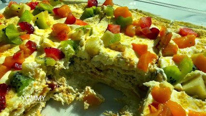 حلا تراب الملوك بالفواكه