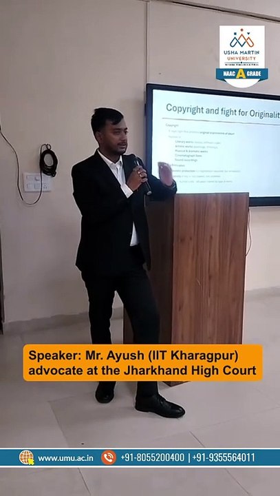 “Feel the Beat of IP” Usha Martin University Celebrates World IP Day with Legal Expert Talk