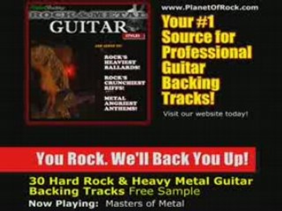 Rock & Heavy Metal Guitar Jam Backing Tracks -Lessons