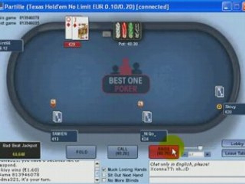 NL20€ Best one poker