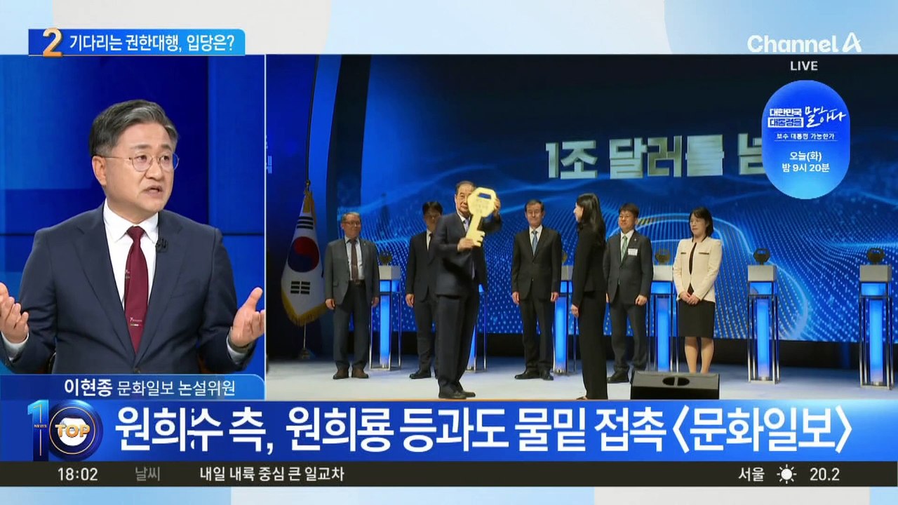 국민의힘 경선 변수 된 ‘한덕수 단일화’