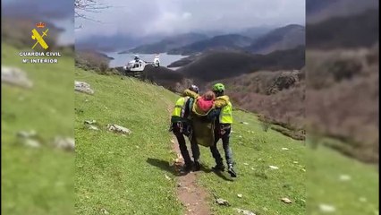 Rescate a una senderista en Folgoso de la Ribera
