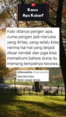 Ayo Belajar ikhlas untuk semua  #motivasi