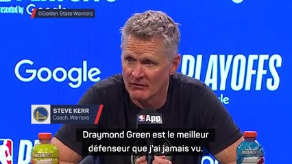 Warriors - Kerr : "Green est le meilleur défenseur que j'ai jamais vu"