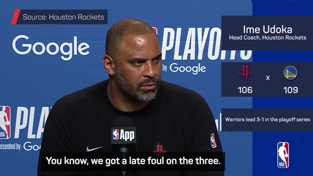 Rockets 'hurt ourselves' in Warriors loss - Udoka