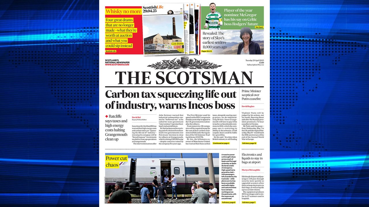 The Scotsman Bulletin Tuesday April 29 2025 #Transport