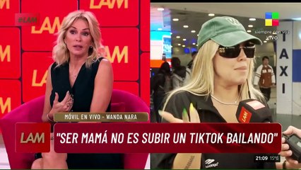 Wanda Nara explicó por qué sus hijas no pueden estar co n la China Suárez, pero sí con L-Gante