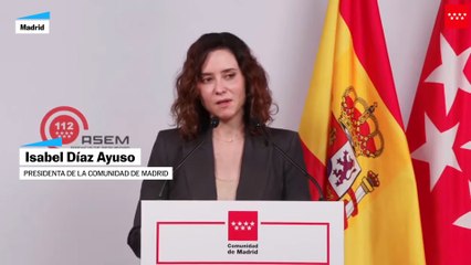 Ayuso: "Quien tiene la información es quien debe decirnos cuándo desactivar este nivel"