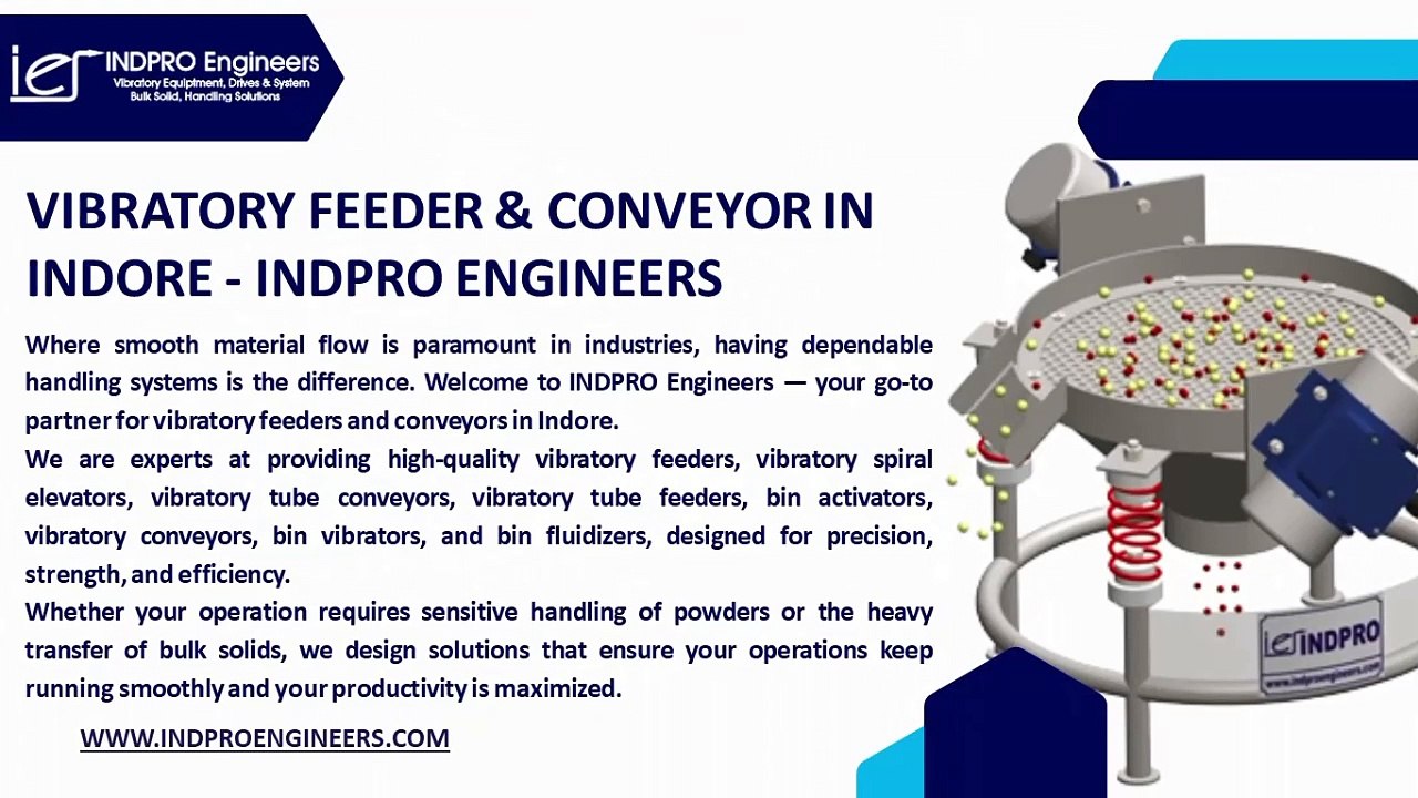 Vibratory Feeder & Conveyor in Indore - INDPRO Engineers