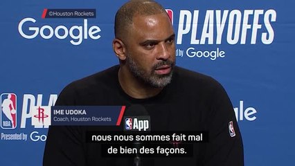 Rockets - Udoka : "Nous nous sommes fait mal de bien des façons"