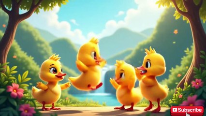 🎵 "Five Little Ducks Went Out One Day | Fun Nursery Rhyme for Kids | Learn Numbers & Animal Sounds!"