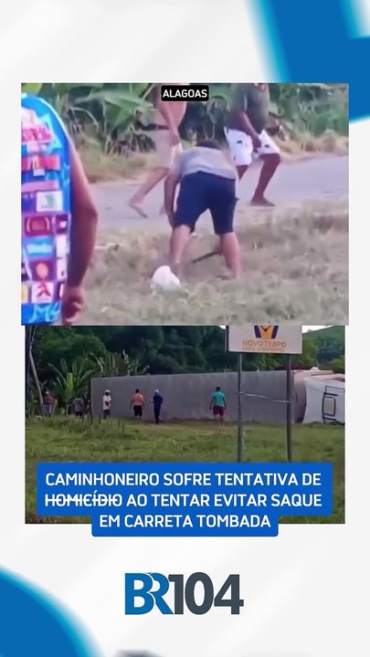 Motorista é ferido com pedrada ao tentar impedir saque de carga de carreta tombada em Flexeiras