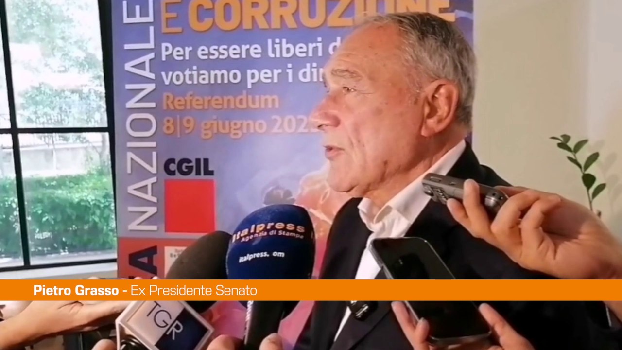 Grasso "Non si parla più di mafia, sembra quasi che non esista più"