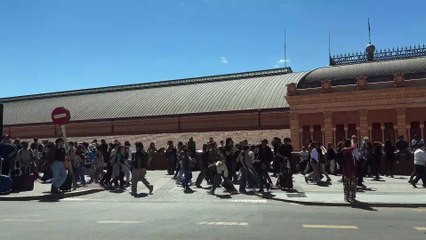 Estación de Atocha, alrededor de las 15:00 AM del 28 de Abril tras el desalojo
