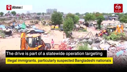 Crackdown On Illegal Bangladeshi Settlers: Mega Demolition Drive Begins In Ahmedabad's Chandola Lake
