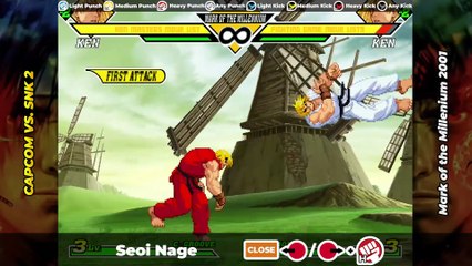 KEN MASTERS MOVE LIST - Capcom vs. SNK 2 (CVS2)