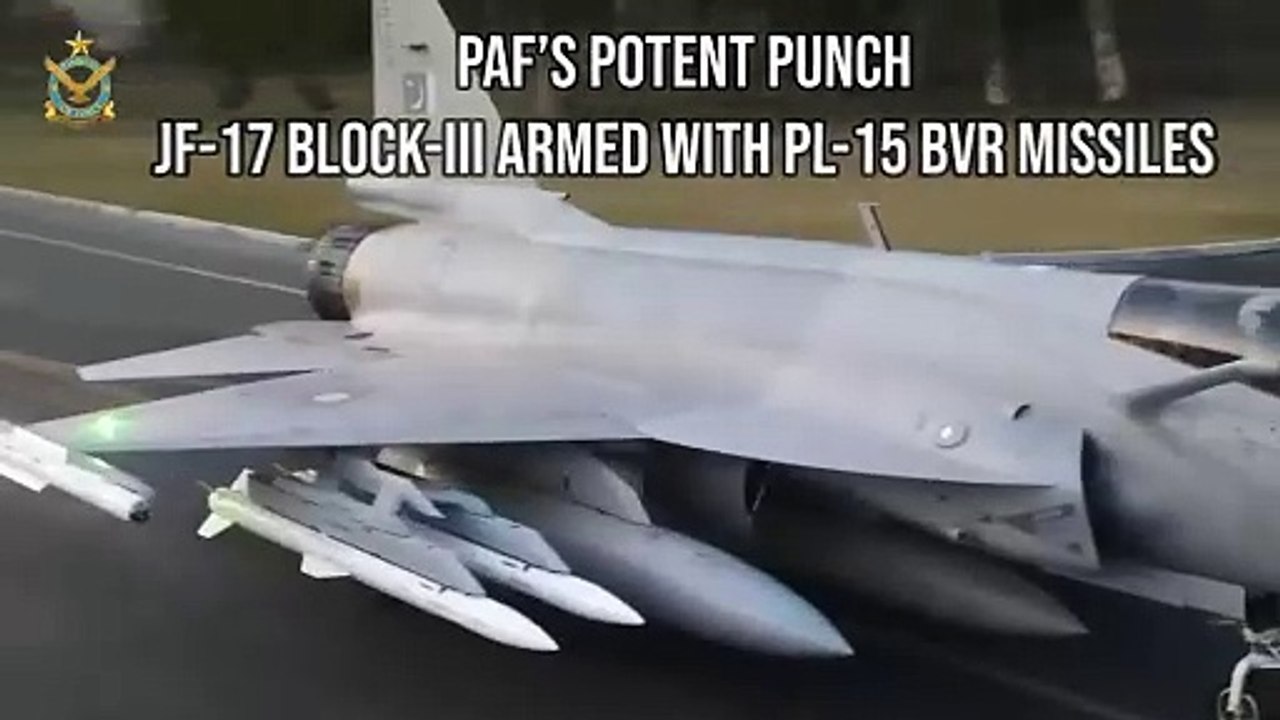 Pakistan rust JF-17 Thunder uit met PL-15-raketten en bereikt luchtoverwicht