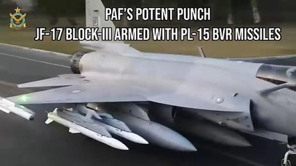 Pakistan rust JF-17 Thunder uit met PL-15-raketten en bereikt luchtoverwicht