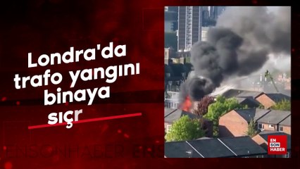Londra'da trafo yangını binaya sıçradı