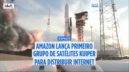 Amazon lança primeiros satélites de difusão da Internet
