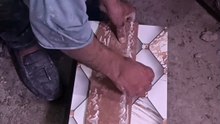How to Drill a Switch Hole in Bathroom Tile Professionally! #tiles #ceramic