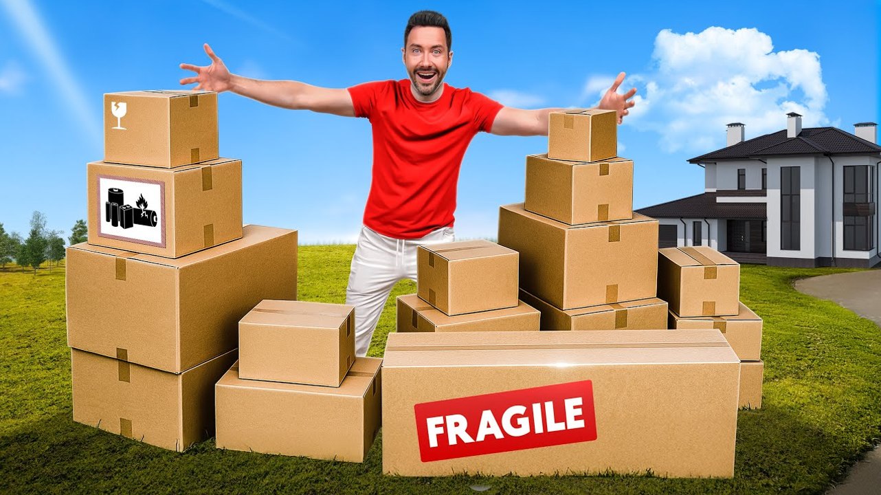 J’ouvre des gros colis pour la maison !