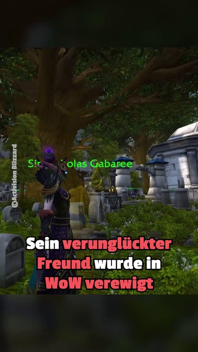 Sein Freund wurde in WoW verewigt und er findet es erst 12 Jahre später heraus