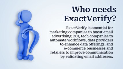 ExactVerify – Improve Email Accuracy & Reduce Bounces Fast