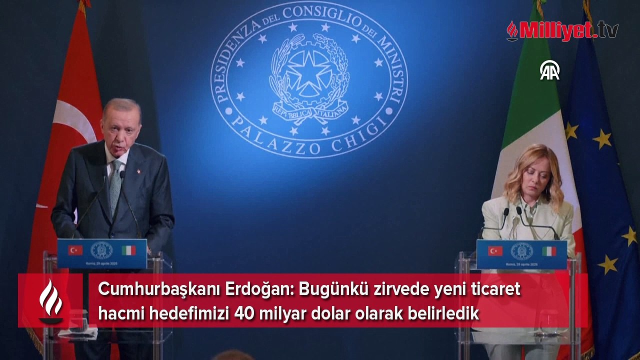 Cumhurbaşkanı Erdoğan: Yeni ticaret hacmi hedefimiz 40 milyar dolar