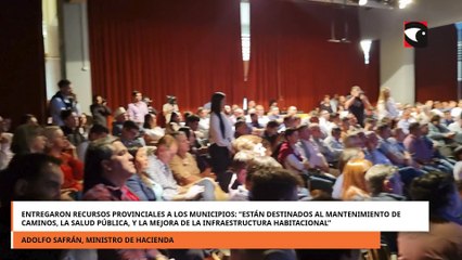 Entregaron recursos provinciales a los municipios: “Están destinados al mantenimiento de caminos, la salud pública, y la mejora de la infraestructura habitacional”