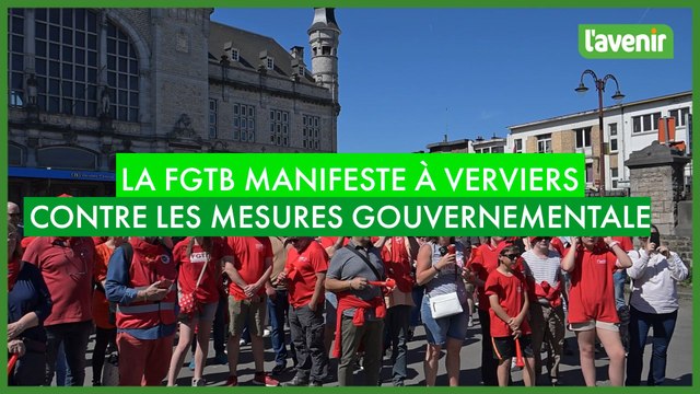 La FGTB manifeste à Verviers contre les mesures gouvernementales
