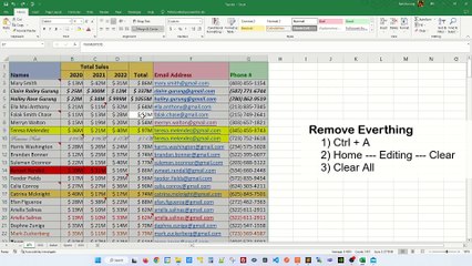 Deleting All Formatting - Excel Tips and Tricks