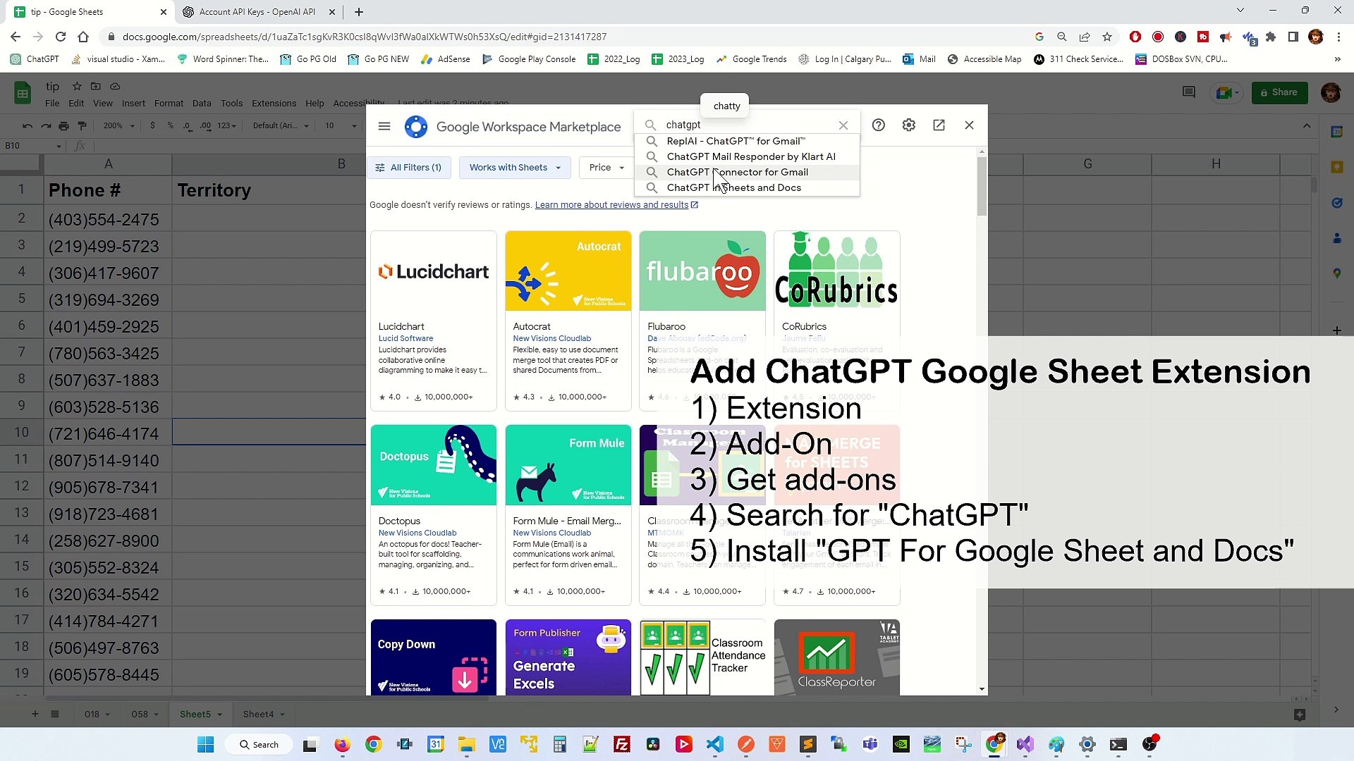 ⁣How to use ChatGPT with Google Sheets? - Excel Tips and Tricks