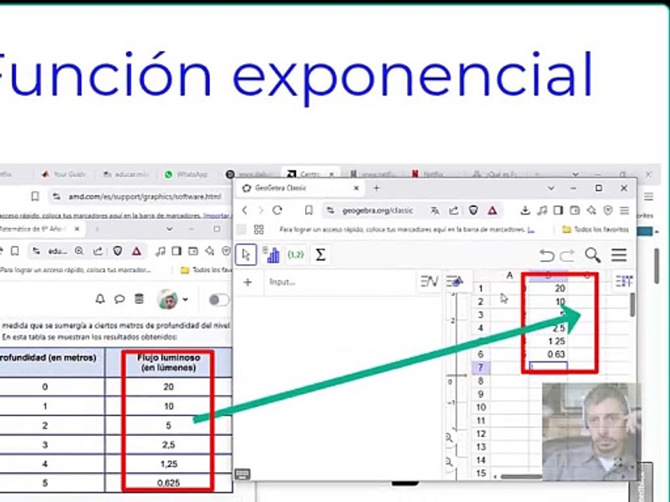 Funcion Exponencial (Cejas Macarena)