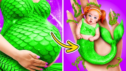Un jour dans la vie d'une sirène ENCEINTE ! Astuces amusantes, gadgets & un rebondissement de RÊVE !