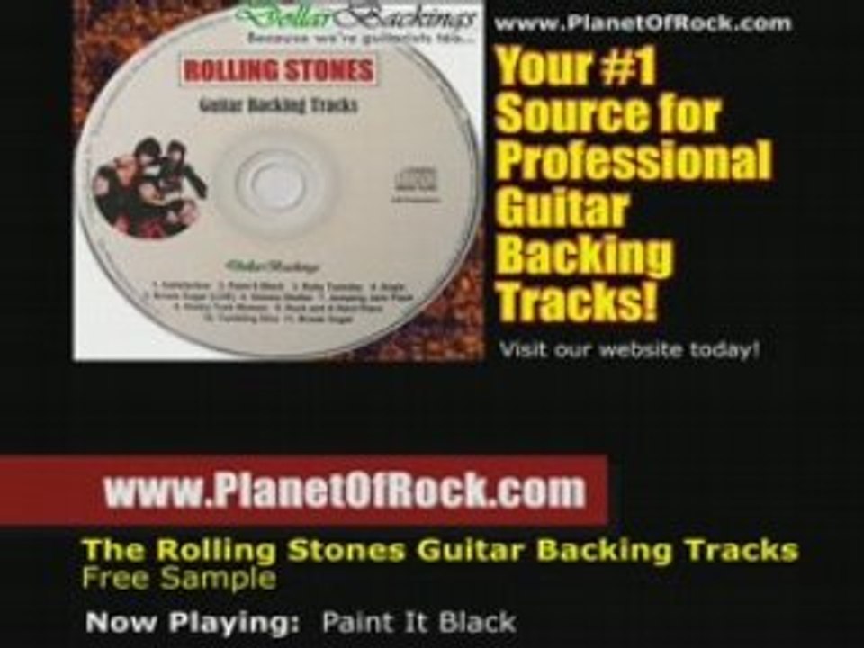Rolling Stones - Paint It Black Guitar Backing Tracks -Angie