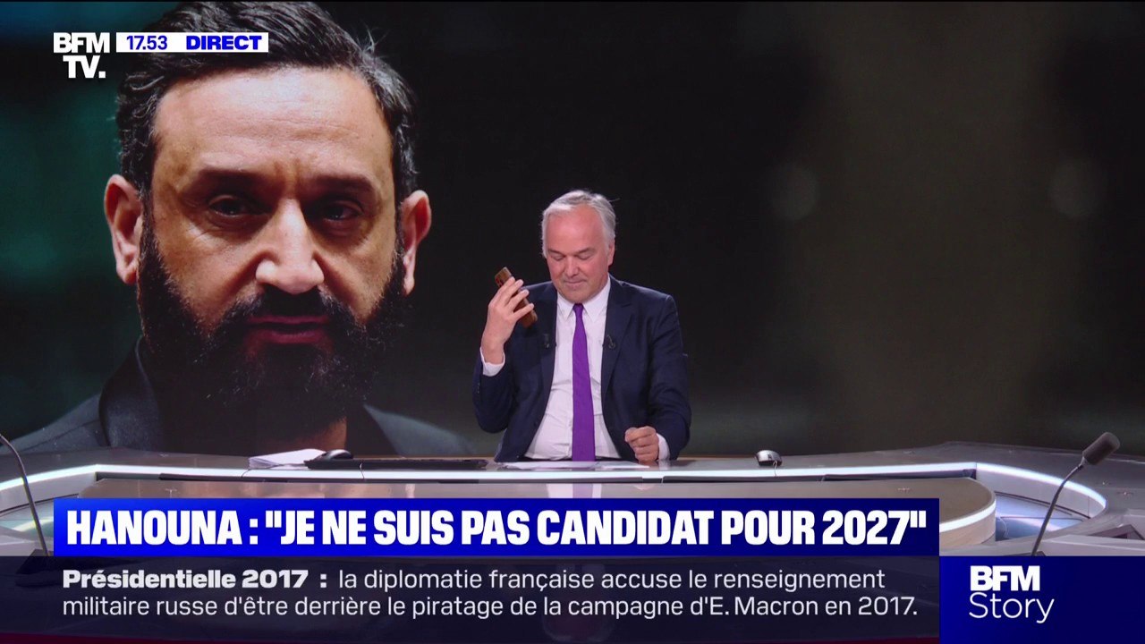 Je ne suis pas candidat pour 2027": Cyril Hanouna dément en direct sur  BFMTV les rumeurs de candidature dans la course à l'Élysée - Vidéo  Dailymotion