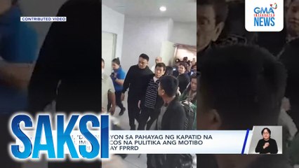 PBBM, 'di sang-ayon sa pahayag ng kapatid na si Sen. Imee Marcos na pulitika ang motibo sa pag-aresto kay FPRRD | Saksi