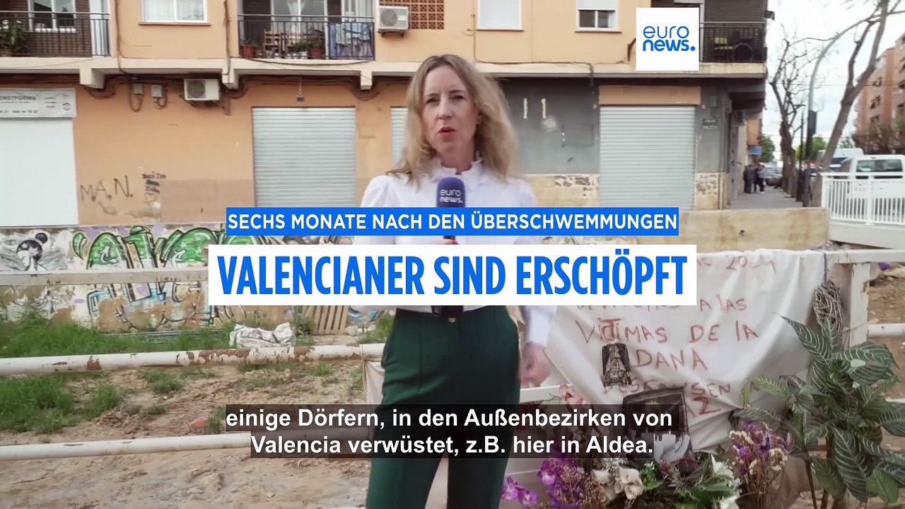 Sechs Monate nach der Flut: Valencianer körperlich und seelisch erschöpft
