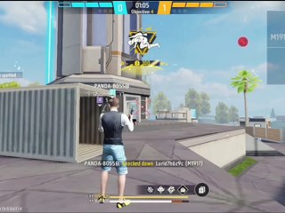 Free fire game play 1v4 clutch