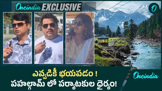 Pahalgam Tourists Public Talk మనకు INDIAN ARMY ఉంటే ఎందుకు భయపడాలి? | Oneindia Telugu