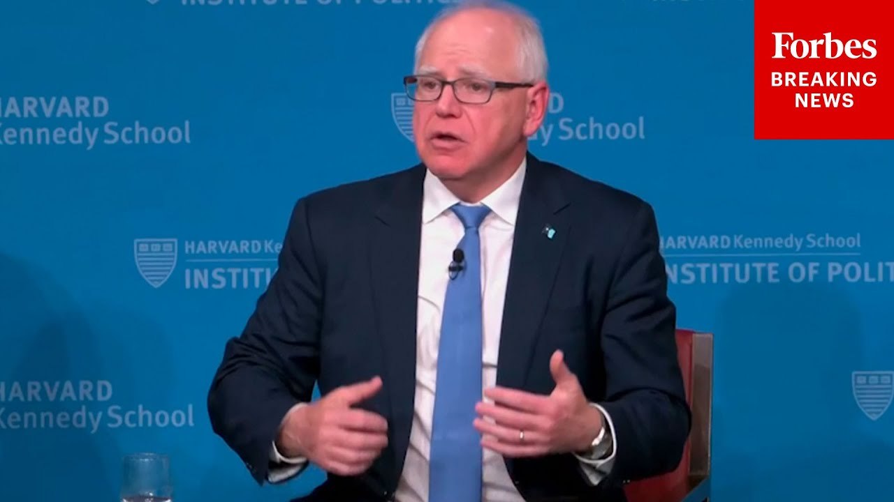 Tim Walz Discusses Future Of Democratic Party At Harvard University